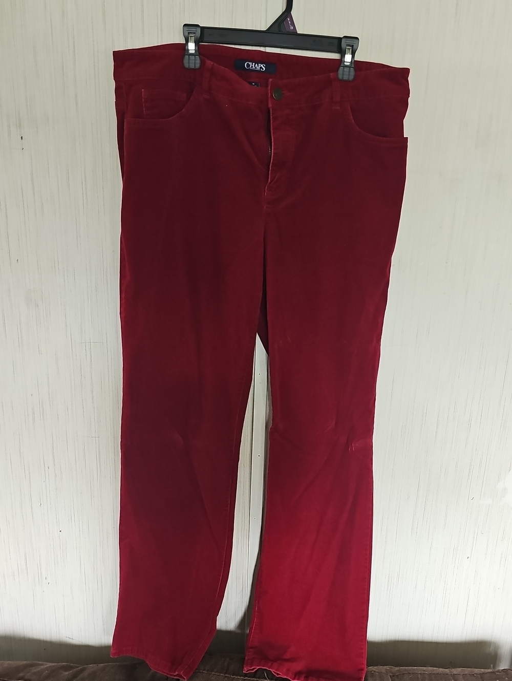 Chaps Deep Red Corduroy Pants
